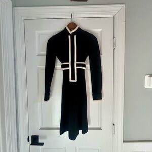Vintage Black & Ivory Mod Dress